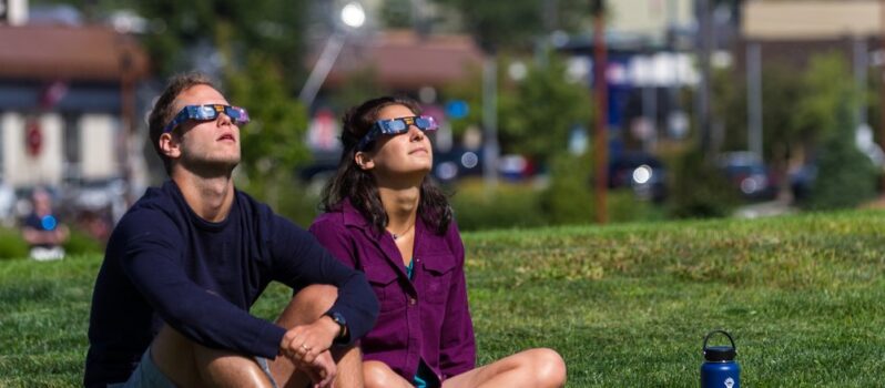 watching the eclipse
